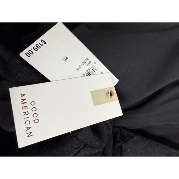 Good American Sculpted Double Breasted One Button Black Blazer Sz 2XL NWT - Picture 7 of 7